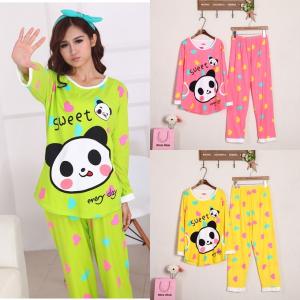 ชุดนอนน่ารักแขนยาว น้องหมี Sweet Bear ฟรีไซส์ ผ้านิ่มนุ่มๆ
